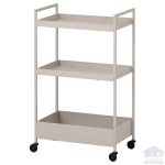 ترولی ایکیا مدل NISSAFORS رنگ بژ مایکیاهوم 1