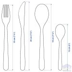 سرویس قاشق و چنگال ایکیا مدل MOPSIG ست 16 پارچه - Image 4