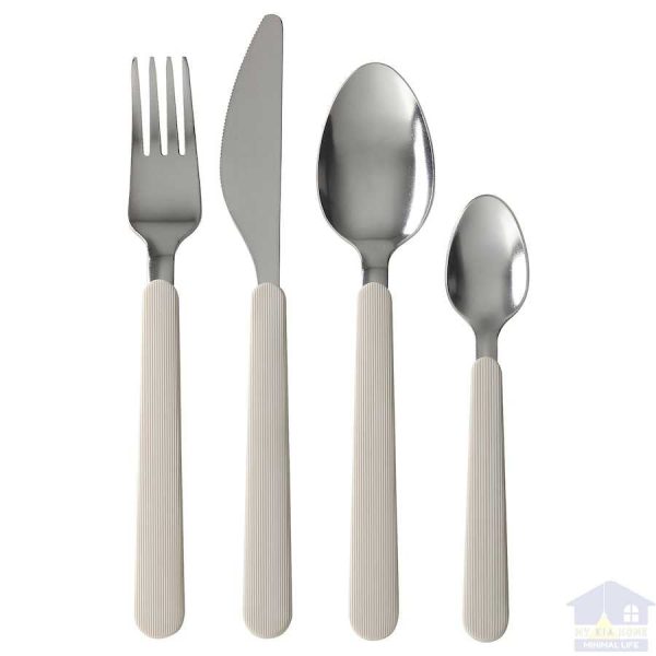 سرویس قاشق چنگال و کارد 16 پارچه مدل UPPHOJD ایکیا مایکیاهوم 1