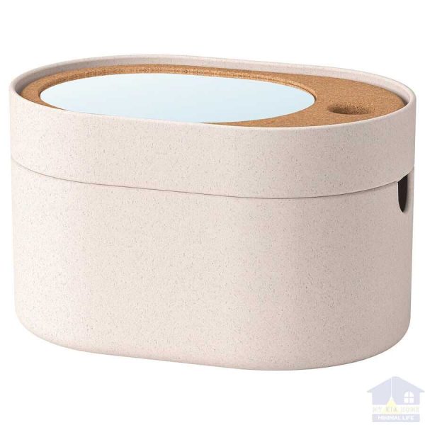 جعبه لوازم آرایشی ایکیا مدل SAXBORGA با درب آینه_دار مایکیاهوم 1