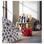 ساک خرید ایکیا مدل SKYNKE قرمز خالدار مشکی مایکیاهوم 14