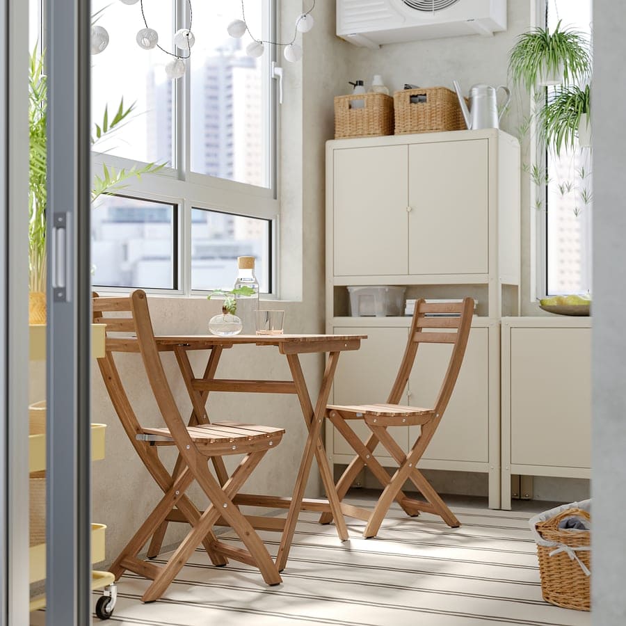 میز و صندلی چوبی تاشو ایکیا مدل ASKHOLMEN قهوه ای تیره مایکیاهوم شاخص میز و صندلی چوبی تاشو ایکیا مدل ASKHOLMEN قهوه ای تیره مایکیاهوم شاخص