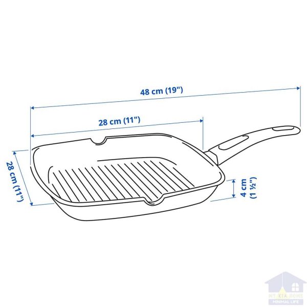 تابه گریل ایکیا مدل HEMLAGAD مایکیاهوم 15