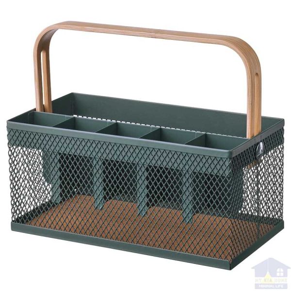 جا قاشق چنگالی رومیزی ایکیا مدل VIMPELFISK دسته چوبی مایکیاهوم 1