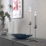 شمعدان دو شاخه ایکیا مدل SILVERPARON مایکیاهوم 13