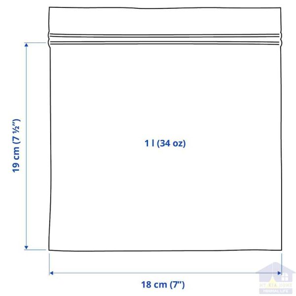 کیسه زیپ‌دار ایکیا مدل ISTAD مایکیاهوم 14
