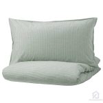 کاور لحاف و روبالشی دو نفره ایکیا مدل BERGPALM رنگ سبز مایکیاهوم 1