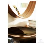 آینه ایکیا مدل STOCKHOLM دور چوب گردو - Image 4