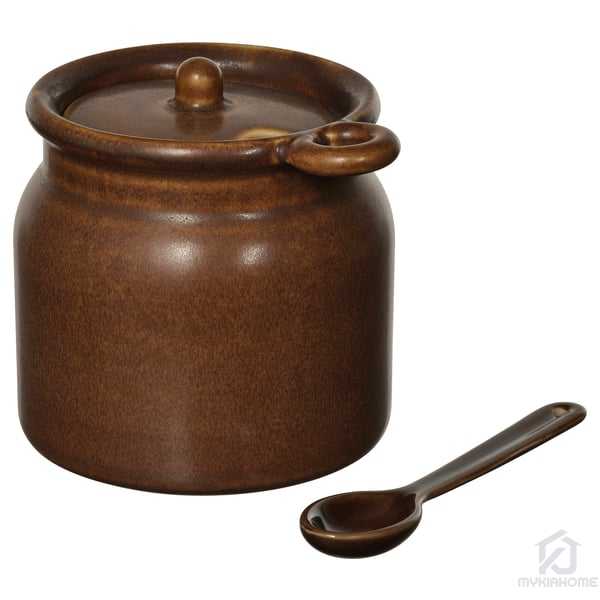 بانکه قاشق دار ایکیا مدل KOSSEBAR رنگ قهوه ای مایکیاهوم 1