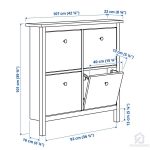 جاکفشی 4طبقه ایکیا مدل HEMNES - Image 3