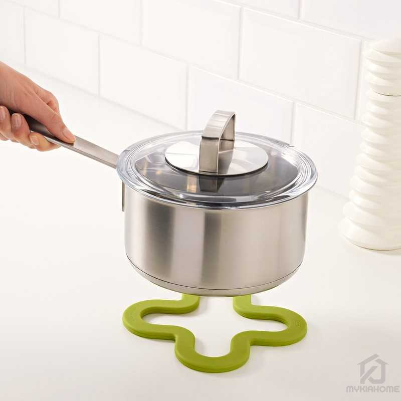 زیر قابلمه‌ای سیلیکونی ایکیا مدل LAGG رنگ سبز مایکیاهوم شاخص