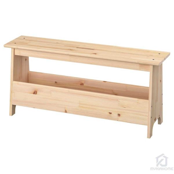 نیمکت چوبی باکس دار ایکیا مدل PERJOHAN مایکیاهوم 1