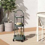 ترولی 3 طبقه ایکیا مدل JUTTERSBO رنگ یشمی مایکیاهوم 16