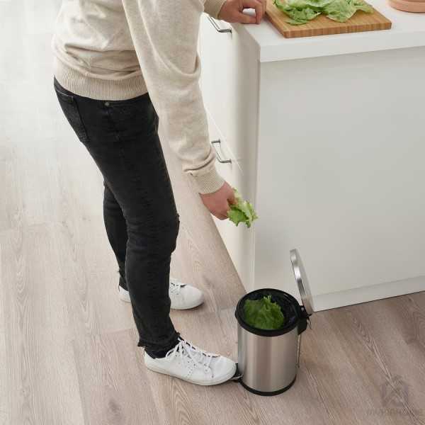 سطل زباله پدالی ایکیا مدل SNORPA