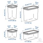 ظروف دربدار ایکیا مدل KORALLVIPPA ست 6 عددی - Image 5