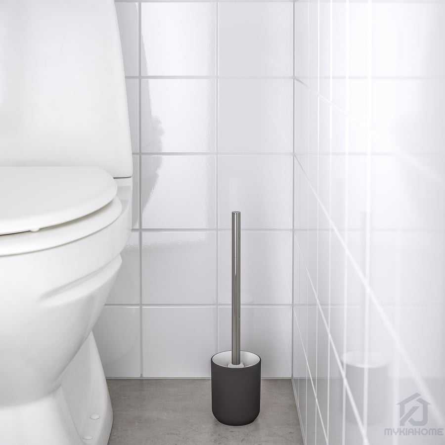 فرچه استنددار دستشویی ایکیا مدل EKOLN رنگ مشکی مایکیاهوم شاخص