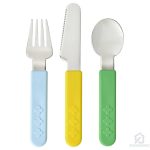 ست قاشق چنگال چاقو کودک ایکیا مدل SMASKA ست 3 عددی - Image 3