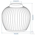 گلدان سفید سفالی ایکیا مدل PELARBJORK - Image 2