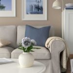 گلدان سفید سفالی ایکیا مدل PELARBJORK