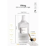 بطری شیشه ای چندکاره PEROTTI مدل VIKING روغن ریز درب طلایی مایکیاهوم 12