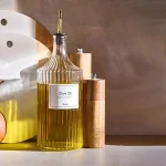 بطری شیشه ای چندکاره PEROTTI مدل VIKING روغن ریز درب طلایی مایکیاهوم شاخص