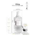 بطری شیشه ای چندکاره PEROTTI مدل VIKING روغن ریز درب نقره ای مایکیاهوم 12
