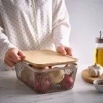 سبد فلزی مستطیل ایکیا مدل IKEA 365+ رنگ بژ مایکیاهوم 12